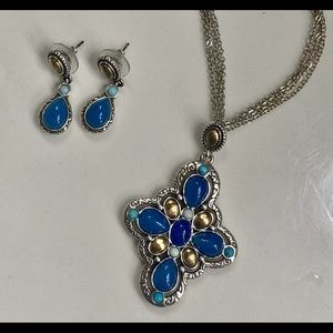 Brighton Nadia Cross Necklace & Earrings